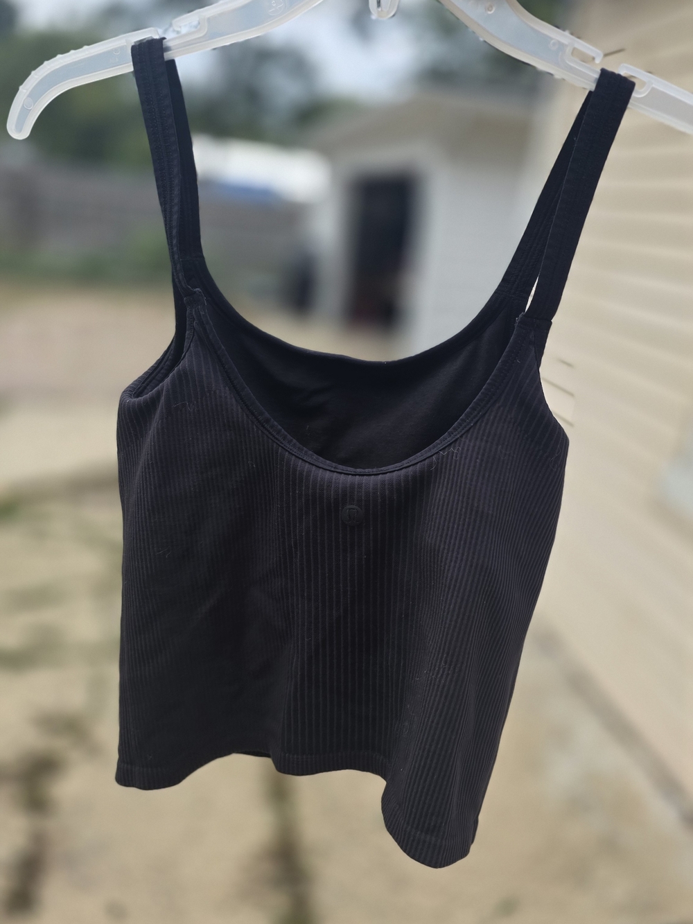 Lululemon Black Ribbed Tank Top - Picture 2 of 3